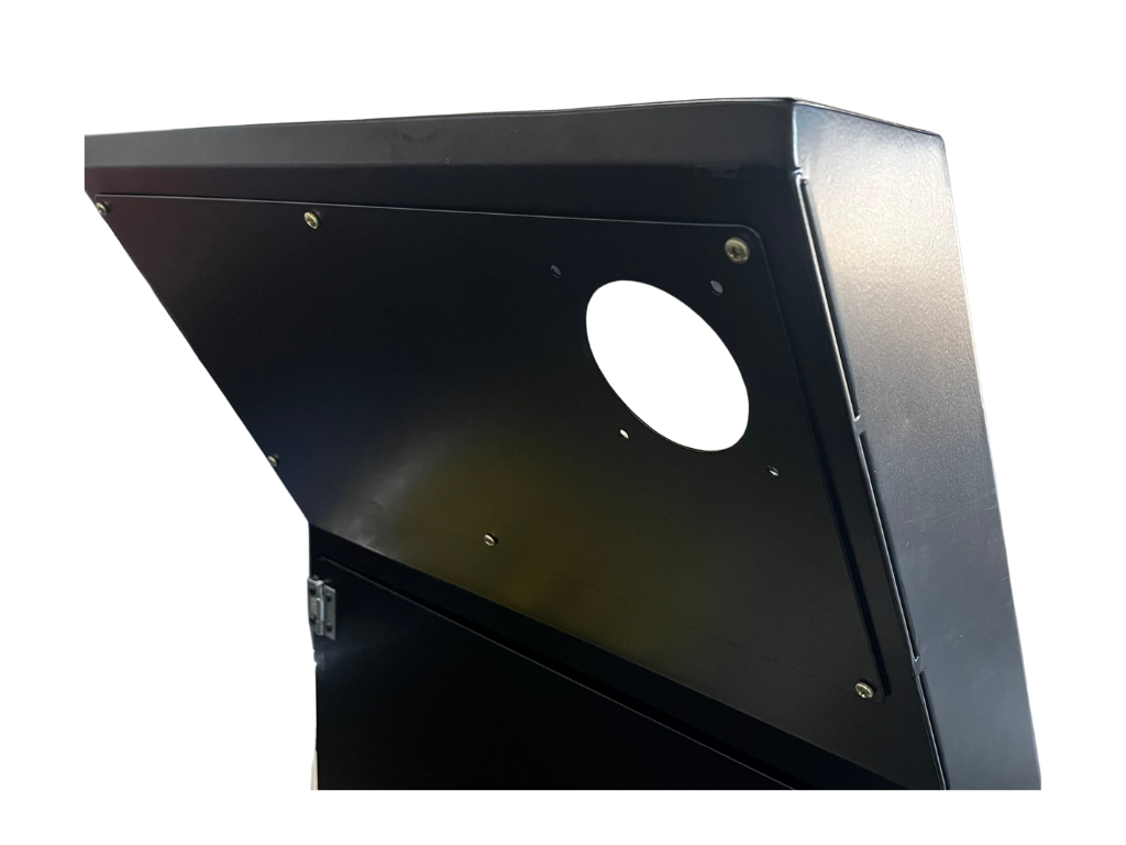 Gabinete para montagem de Totem de Autoatendimento SelfBR -  Porta Frontal com Abertura para Leitor de Código de Barras