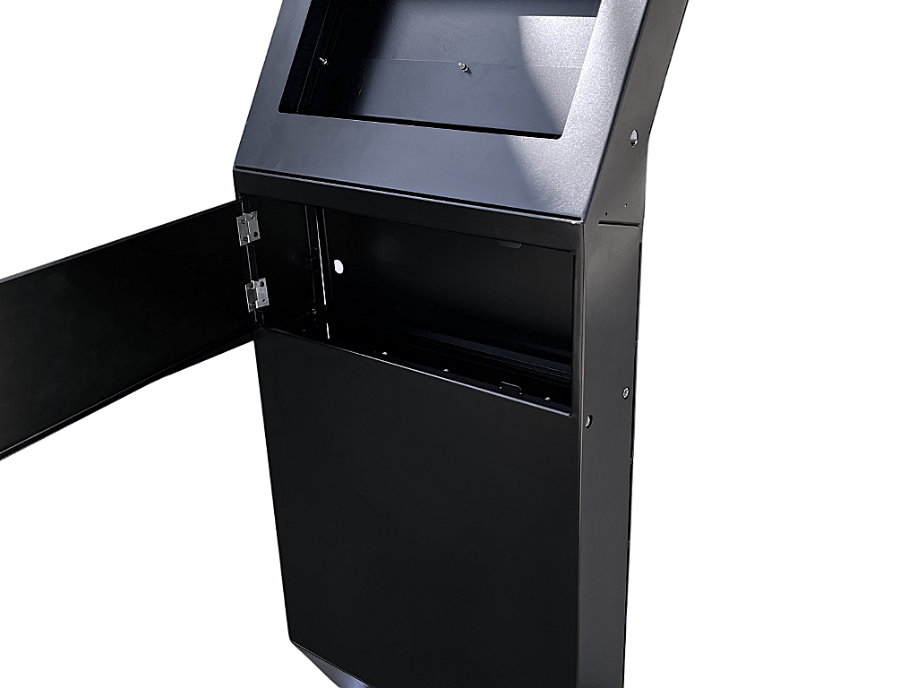 Gabinete para montagem de Totem de Autoatendimento SelfBR -  Porta Frontal com Abertura para Leitor de Código de Barras