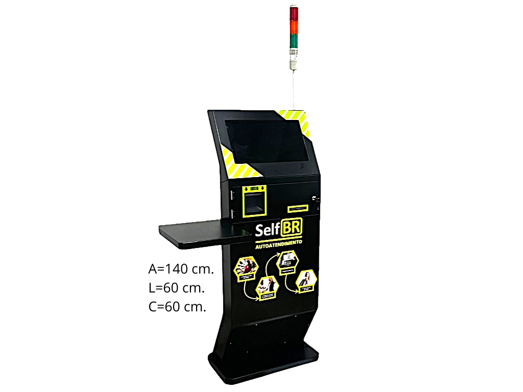 Totem de Autoatendimento SelfBR Padrão + Semáforo - Hardware