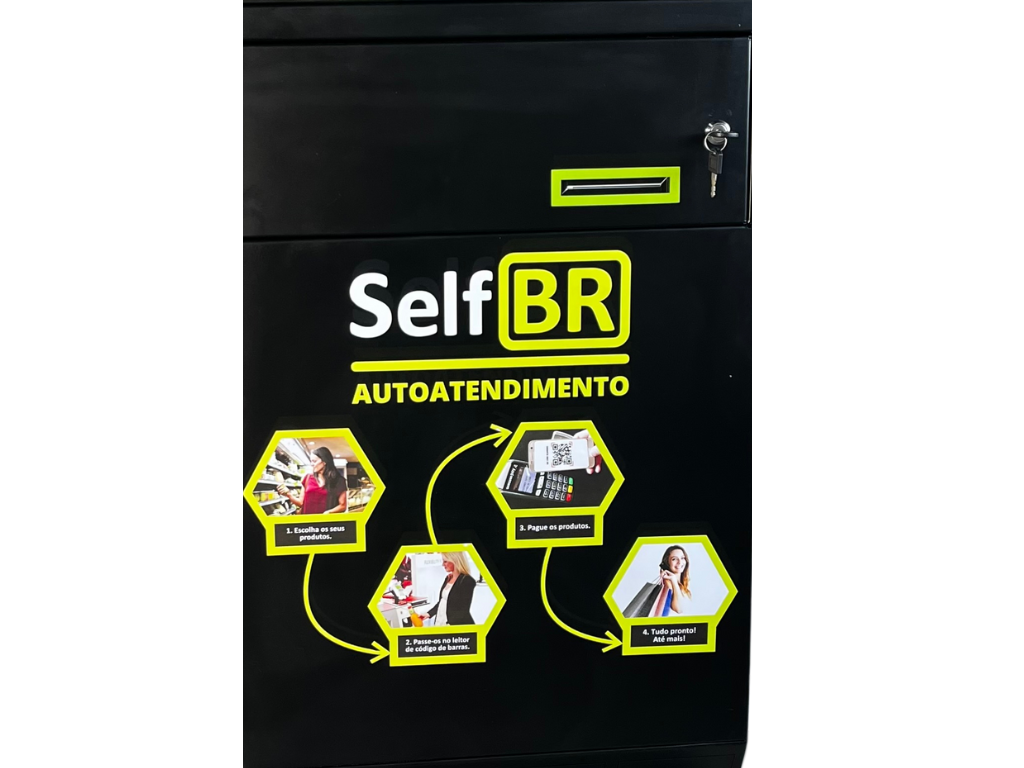 Totem de Autoatendimento SelfBR Básico + SelfBR TV para Emissão de Senhas