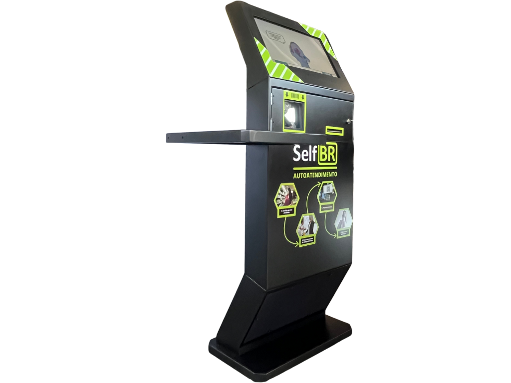 Totem de Autoatendimento SelfBR Padrão + DDO Frente Autoatendimento - Versão Loja Autônoma