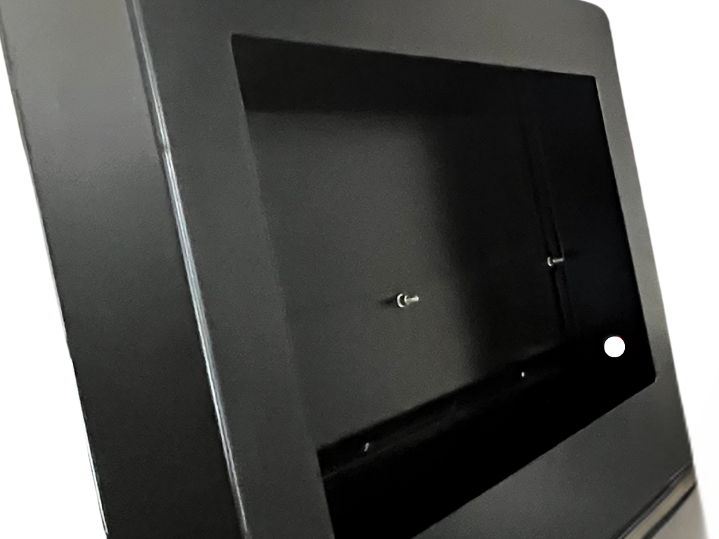 Gabinete  + Monitor Touchscreen "18,5" para montagem de Totem de Autoatendimento SelfBR -  Porta Frontal com Abertura para Impressora e Leitor de Código de Barras