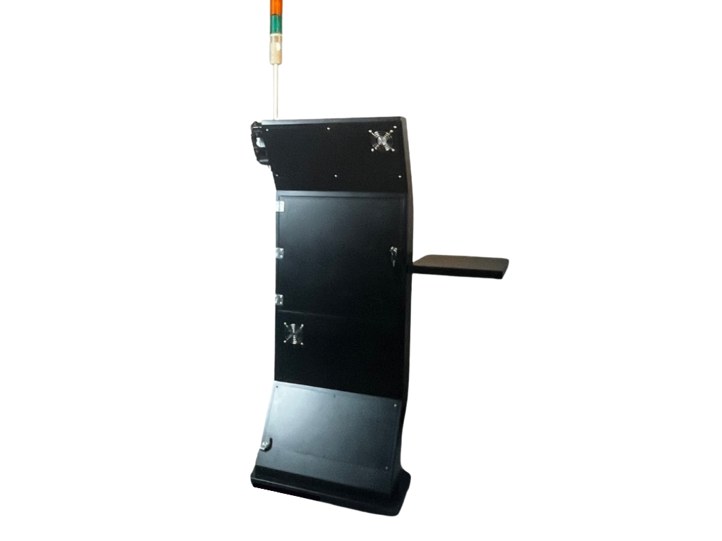 Totem de Autoatendimento SelfBR Completo + Semáforo +  Balança Toledo + PINPAD + DDO Frente Self Checkout - Versão Self Checkout para Supermercados