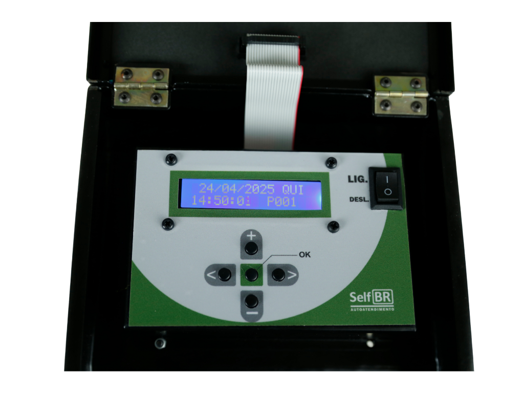 Tira Senha SelfBR - Painel de 2 Botões com Wi-fi