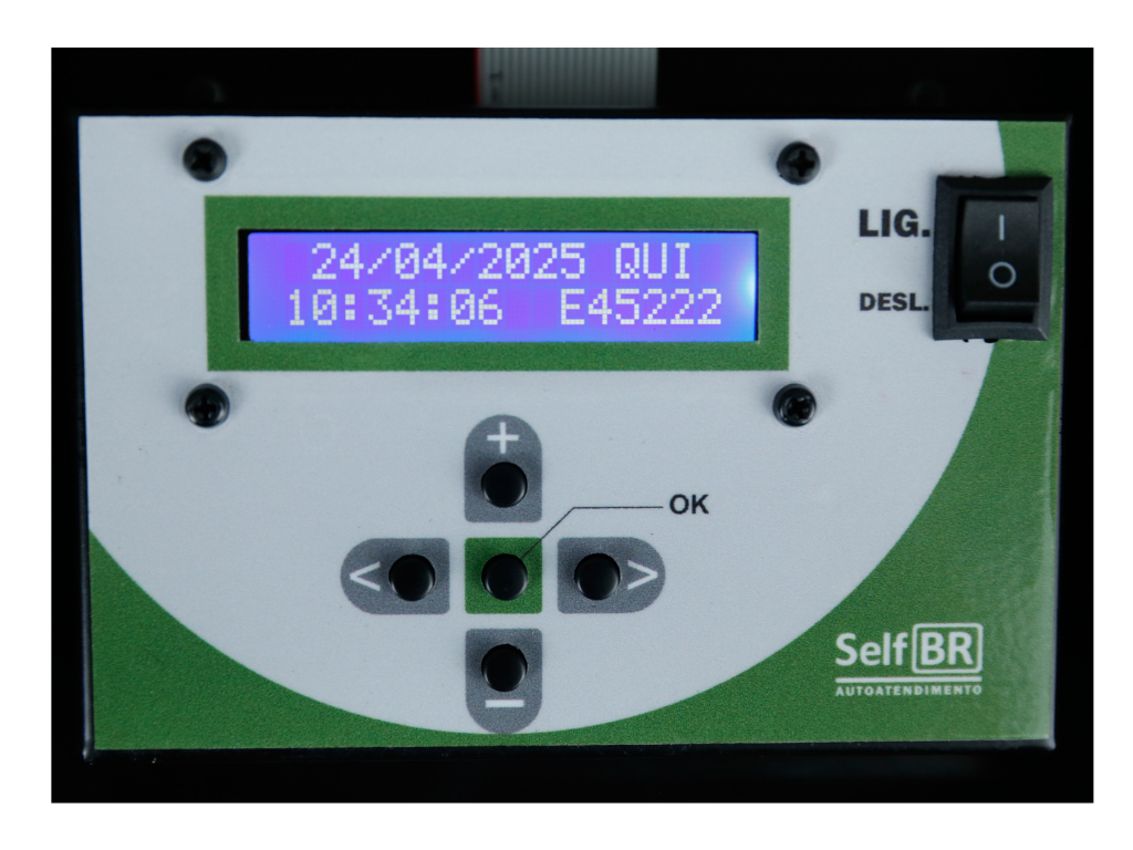 Tira Senha SelfBR - Painel de 2 Botões com Wi-fi