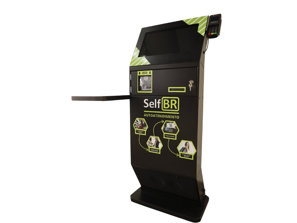 Totem de Autoatendimento SelfBR Completo + PINPAD - Hardware